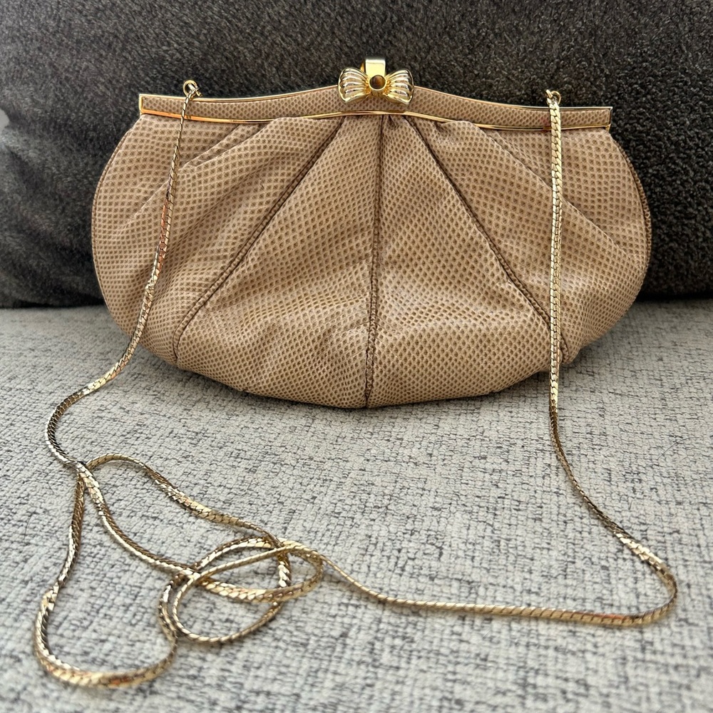 Judith Leiber Karung Clutch With Shoulder Bag